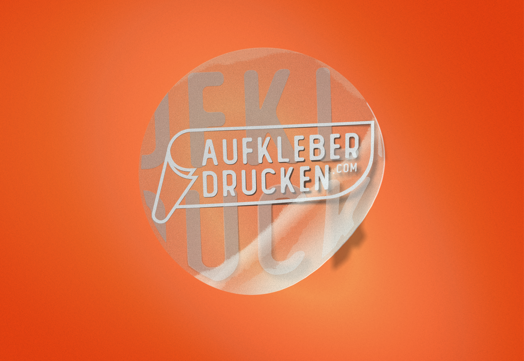 Transparente Aufkleber